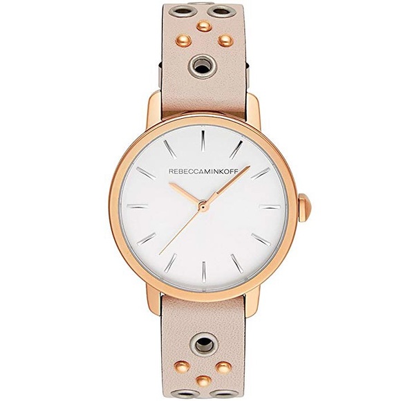 Rebecca Minkoff Accessories - Rebecca Minkoff embellished leather strap watch
